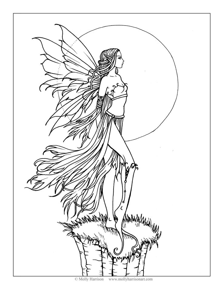 Coloring book art fairy coloring fairy art