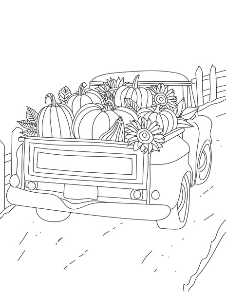 Fall coloring pages for adults and kids pages â freebie finding mom