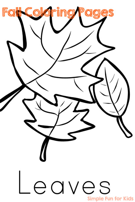 Fall coloring pages