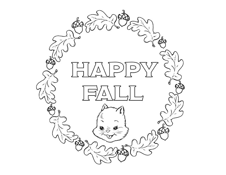 Fall leaves coloring pages more