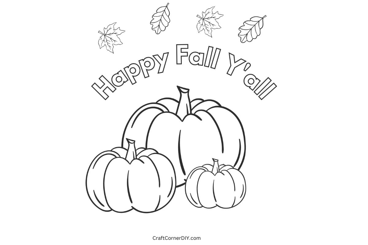 Free printable fall coloring pages craft corner diy