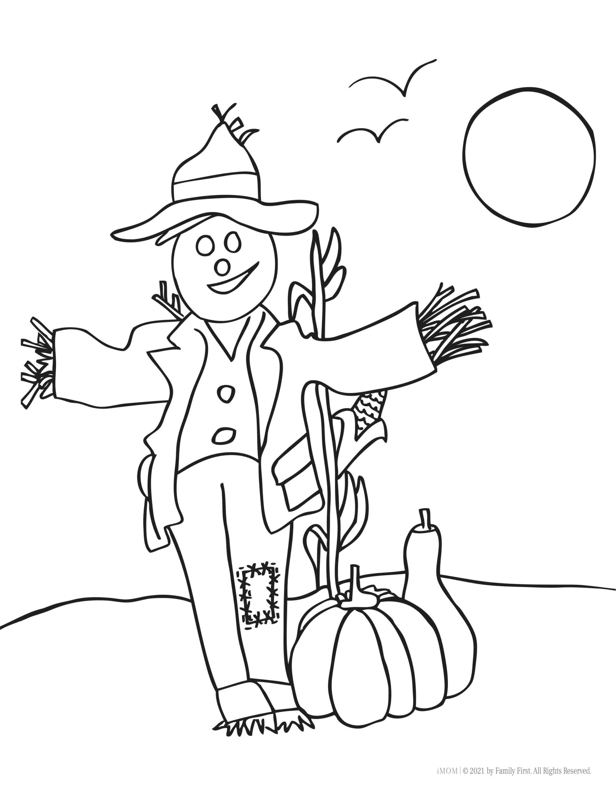 Printable fall coloring pages