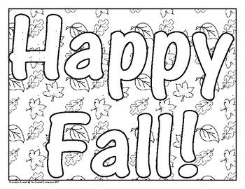 Fall themed coloring pages autumn theme coloring pages fall kindergarten