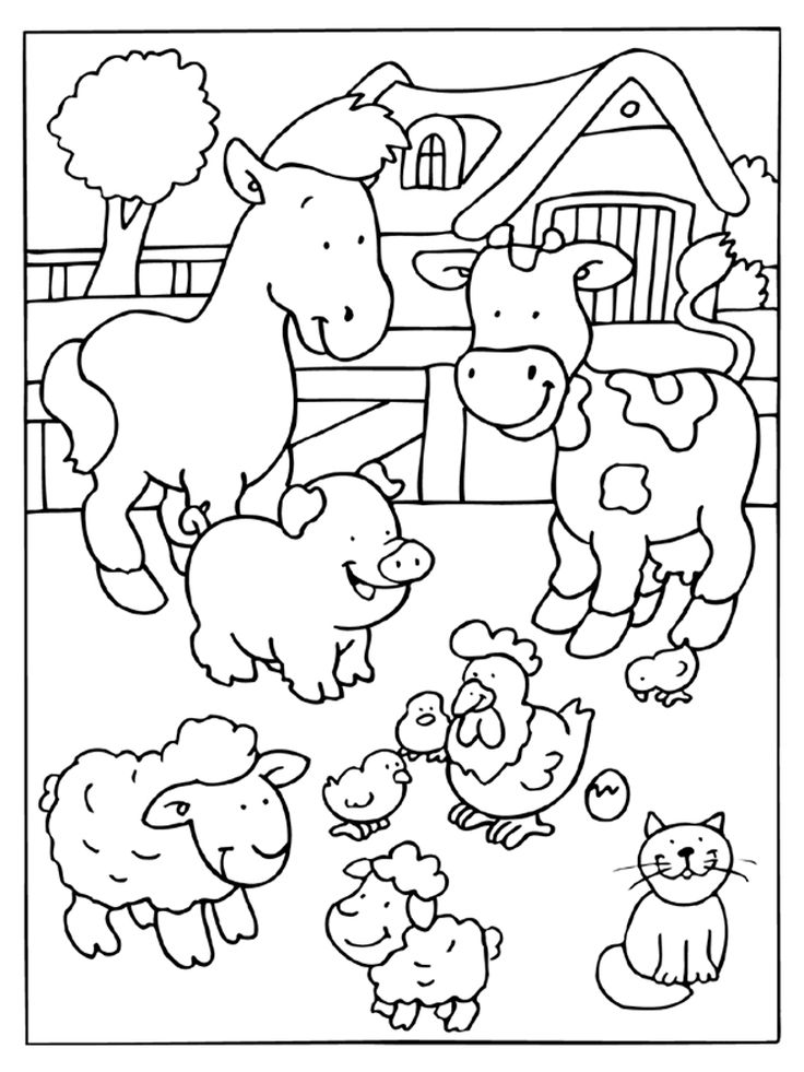 Farm coloring pages farm coloring pages animal coloring pages farm animal coloring pages