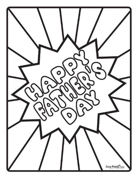 Printable fathers day coloring pages