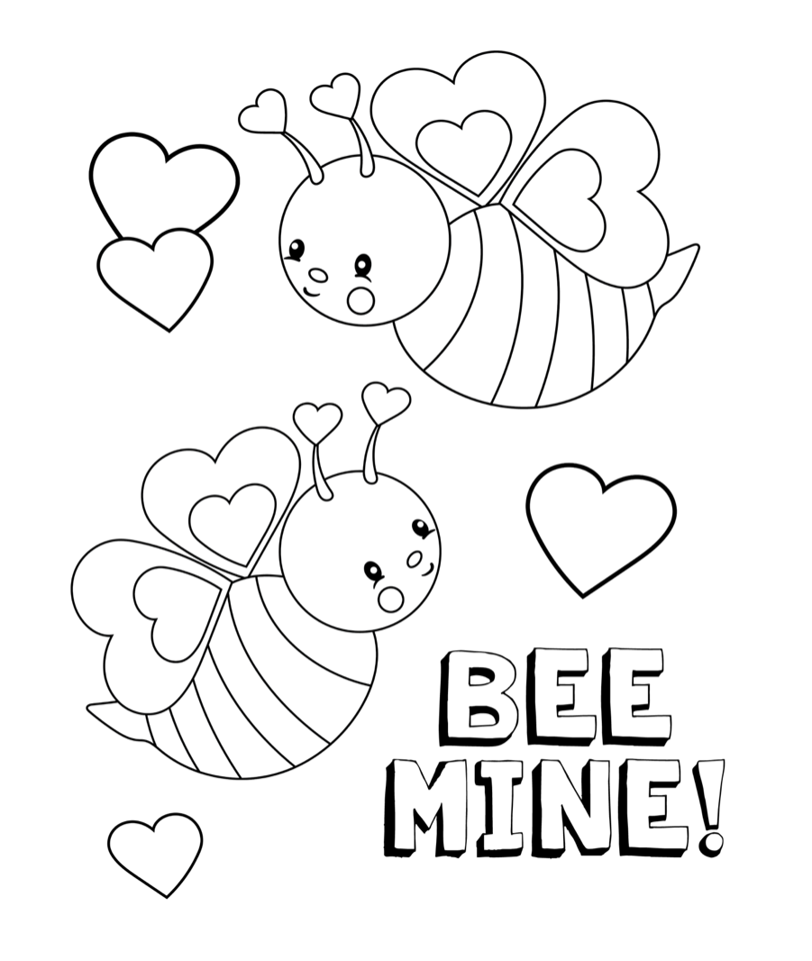 February coloring pages