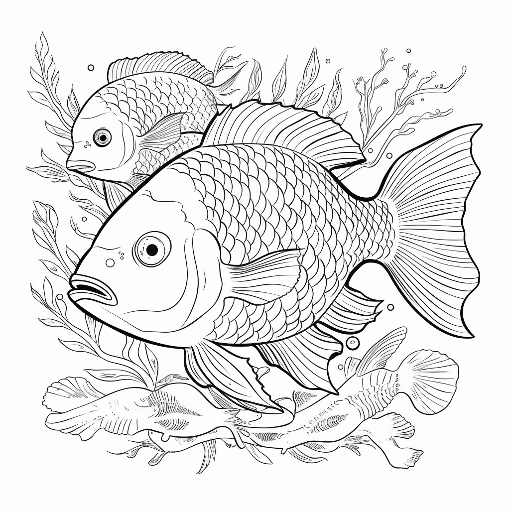 Fish coloring pages