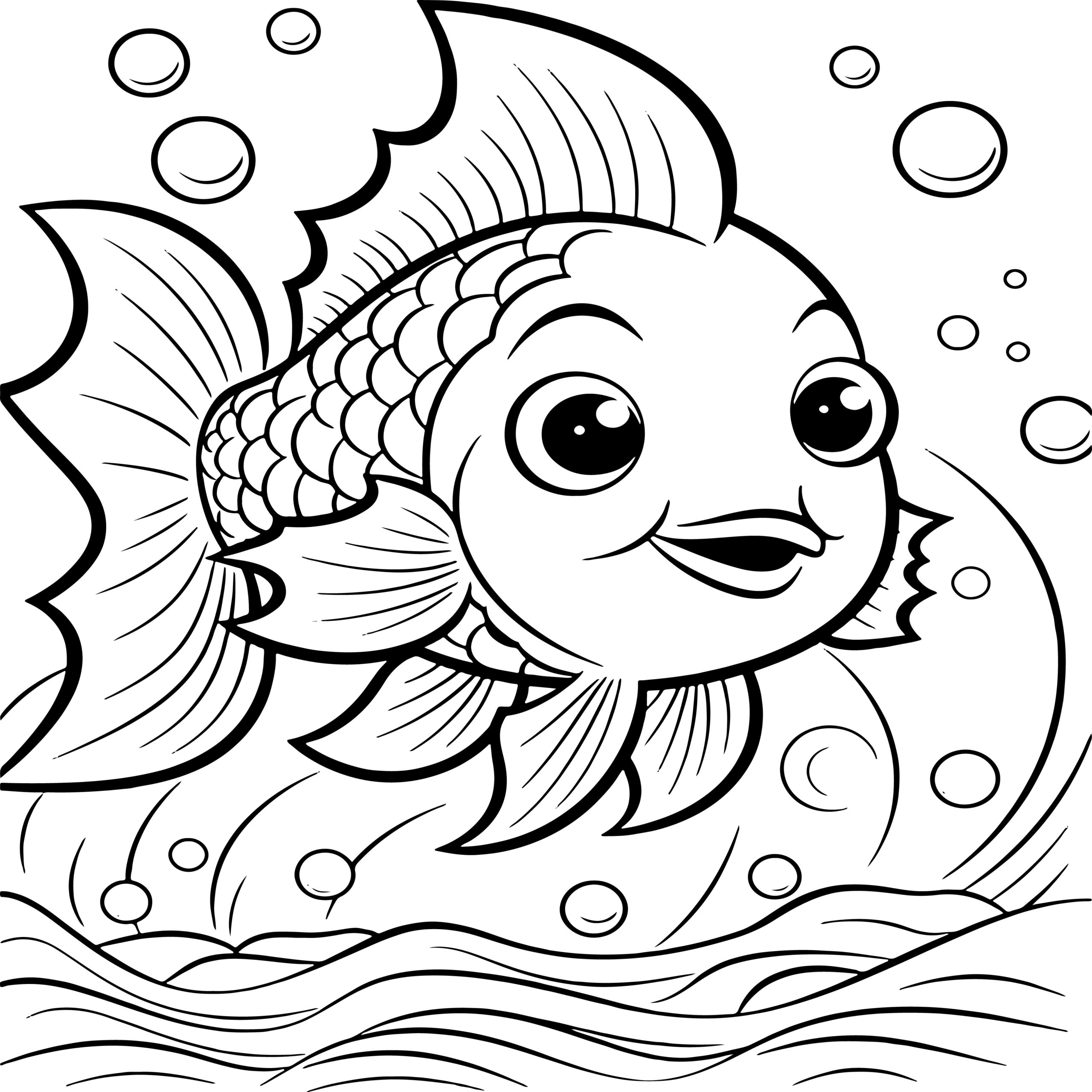 Fish coloring book for kids fish coloring pages fantastic gift for boys girls made by teachers