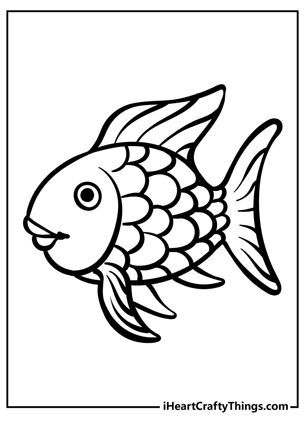 Fish coloring pages free printables