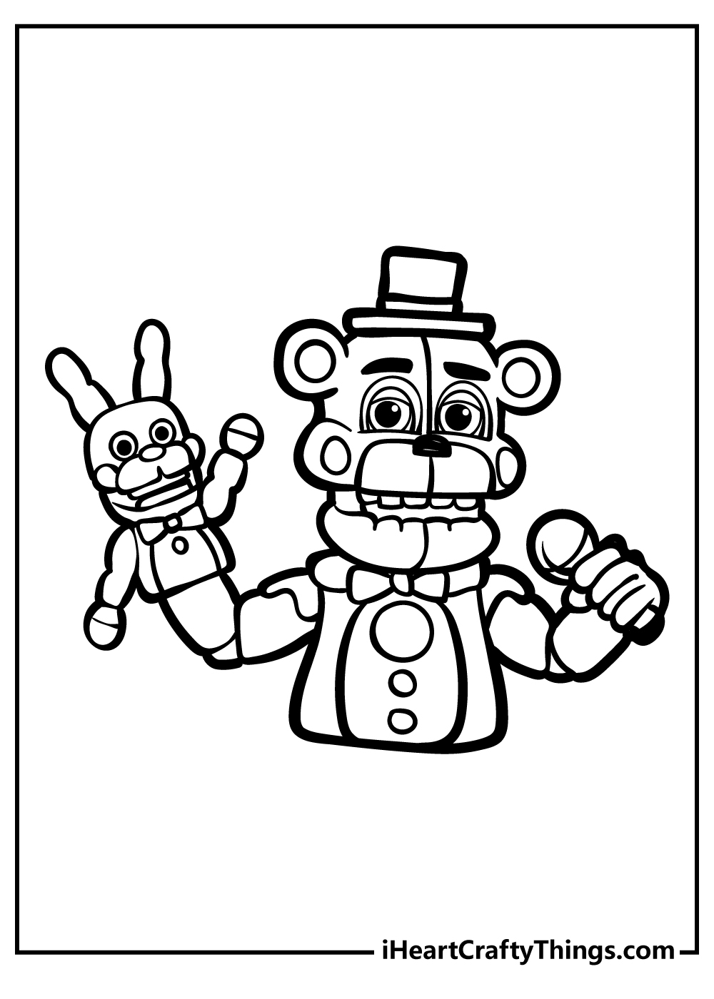 Five nights at freddys coloring pages free printables