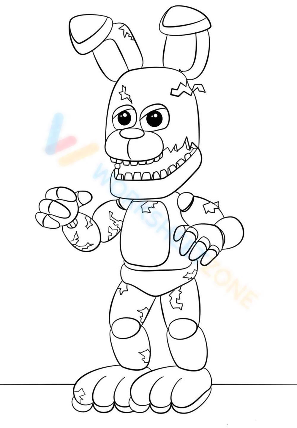 Grade fnaf coloring pages worksheets