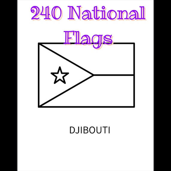 Buy national flag coloring pages educational printable pages for kids activity coloring book national flags instant download online in india