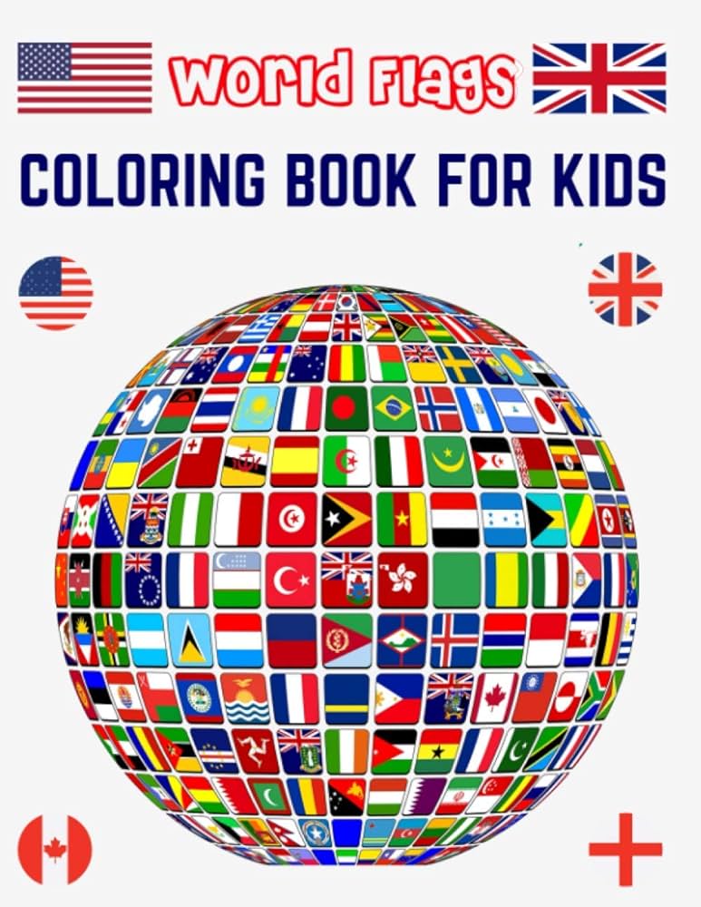 Buy world flags colorg book for kids all world countries flags colorg book for educational purpose colorg book for kids flags of the world for kids children book onle at low