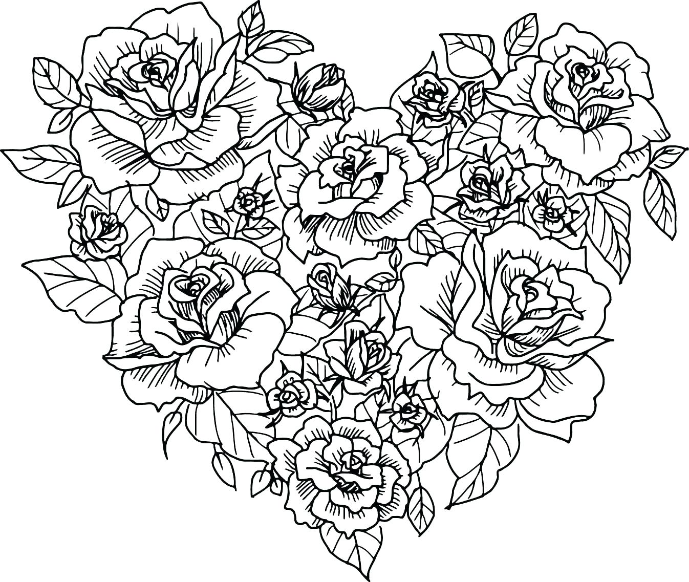 Free printable heart coloring pages for kids