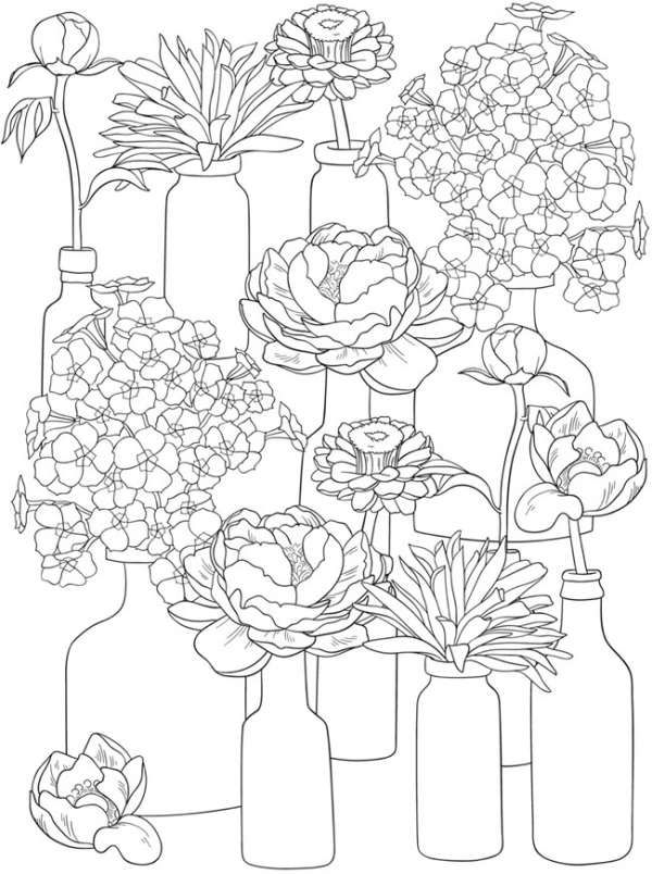 Floral coloring pages coloring pages free coloring pages spring coloring pages