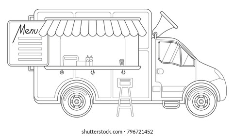 Truck coloring page images stock photos d objects vectors