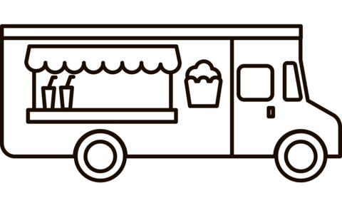 Food truck coloring page free printable coloring pages