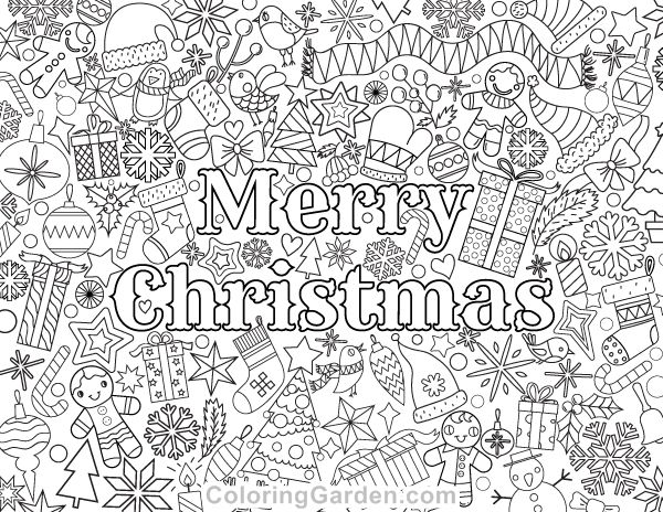 Free printable merry christmas adult coloring page download it in pdf formaâ merry christmas coloring pages free christmas coloring pages holiday coloring book