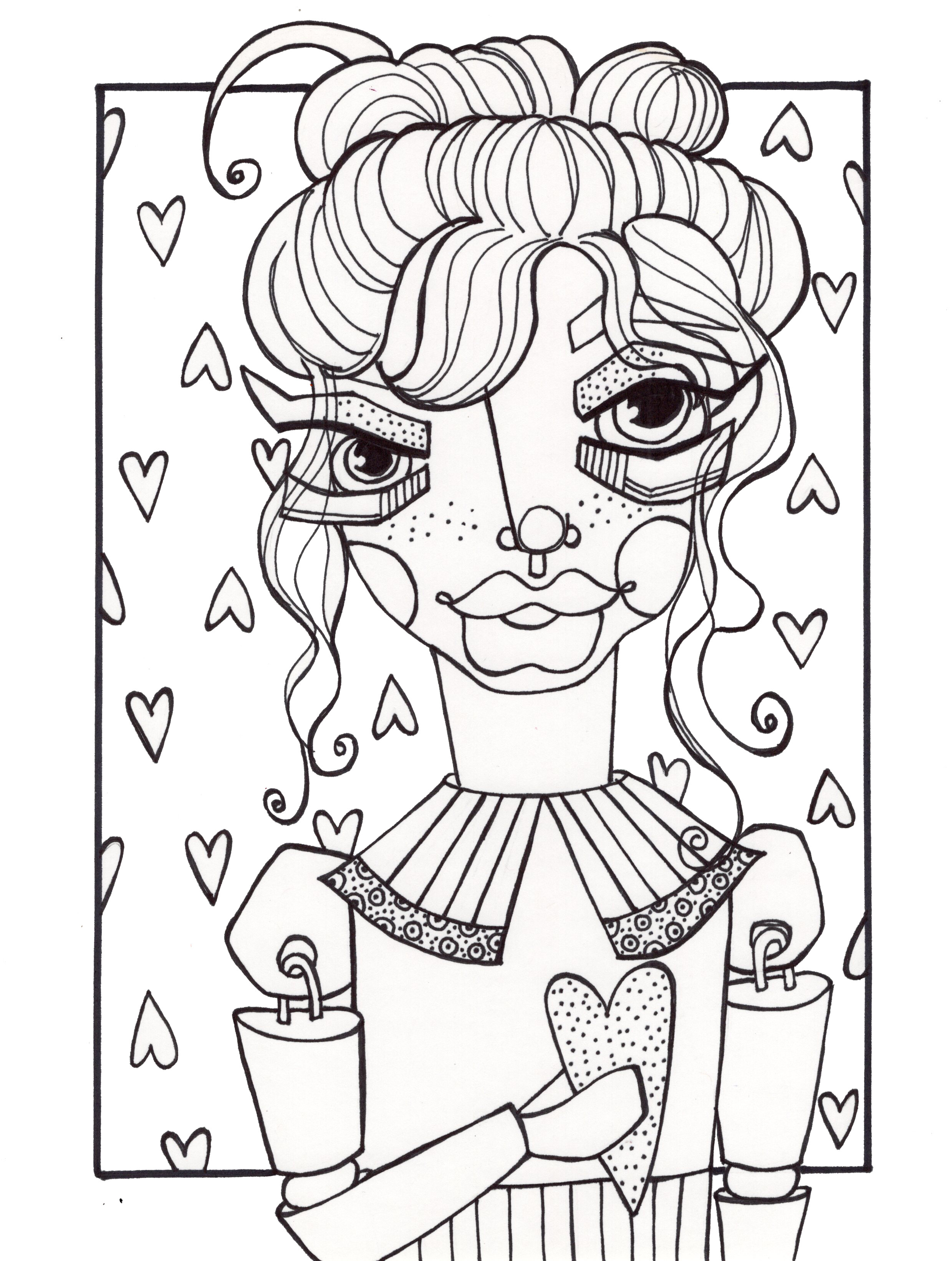 Tryittuesday jenny manno coloring pages â art trek