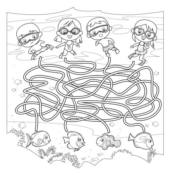 Kids coloring pages stock photos pictures royalty