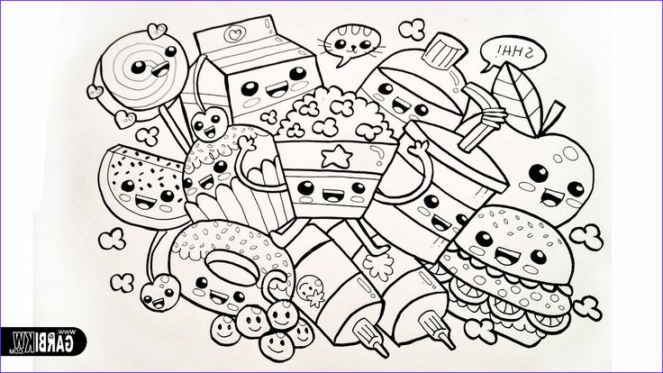 Best of photography of cute food coloring sheet coloriage kawaii dessin kawaii ã imprimer coloriage