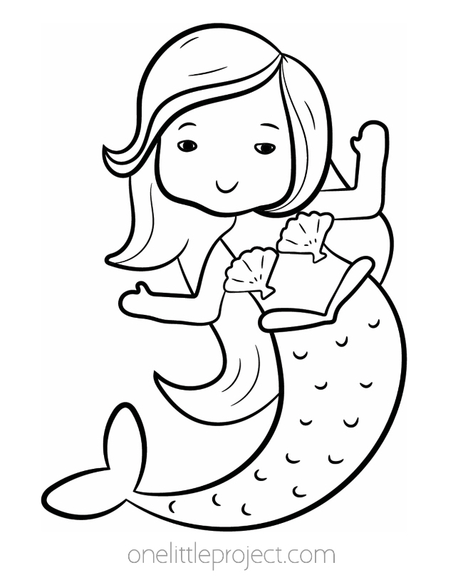 Free mermaid coloring pages printable mermaid coloring sheets