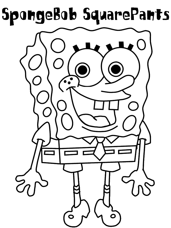 Spongebob coloring page