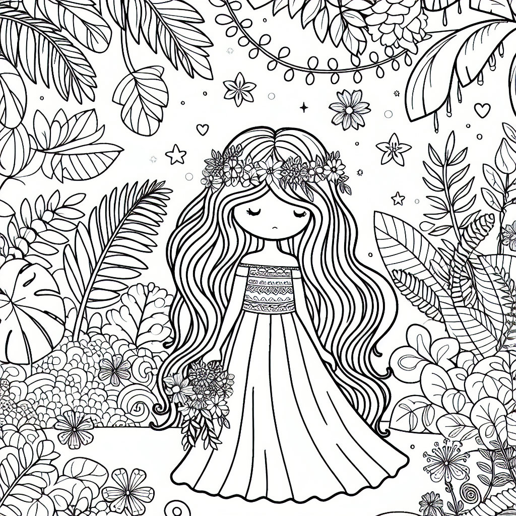 Jasmine coloring pages â custom paint by numbers