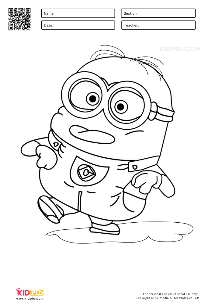 Free minions coloring pages