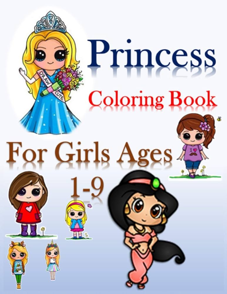 Princess coloring books for girls