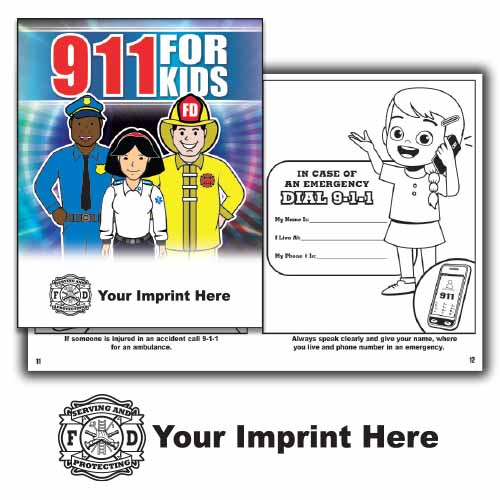 Imprinted coloring book