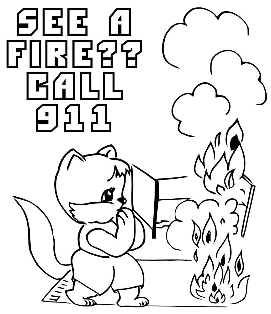 Fire coloring pages printable for free download