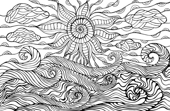 Adult fantasy coloring pages images â browse photos vectors and video