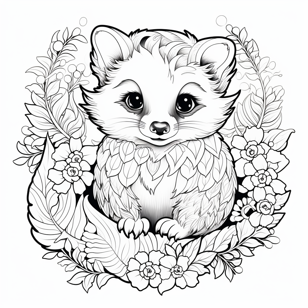 Animal coloring pages for adults