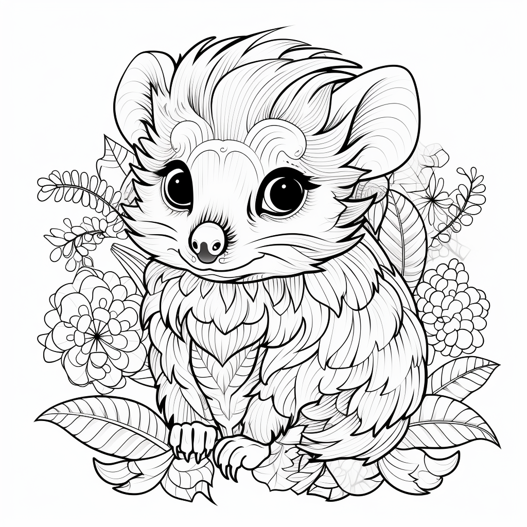 Animal coloring pages for adults