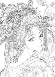 Anime coloring book adultcoloringbookz coloring book art fairy coloring pages coloring book pages