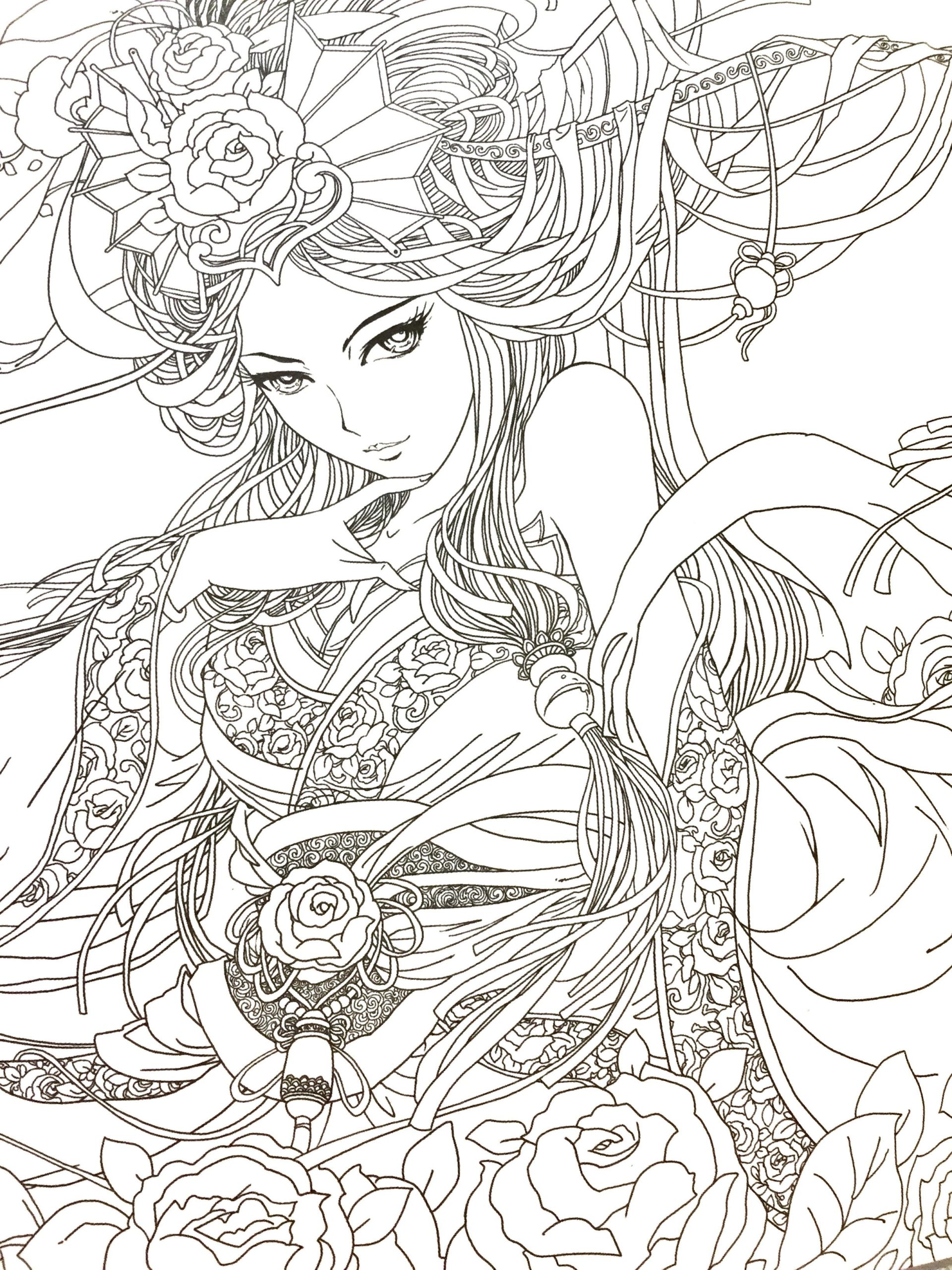 Coloring pages astonishing anime coloring pages for adults image