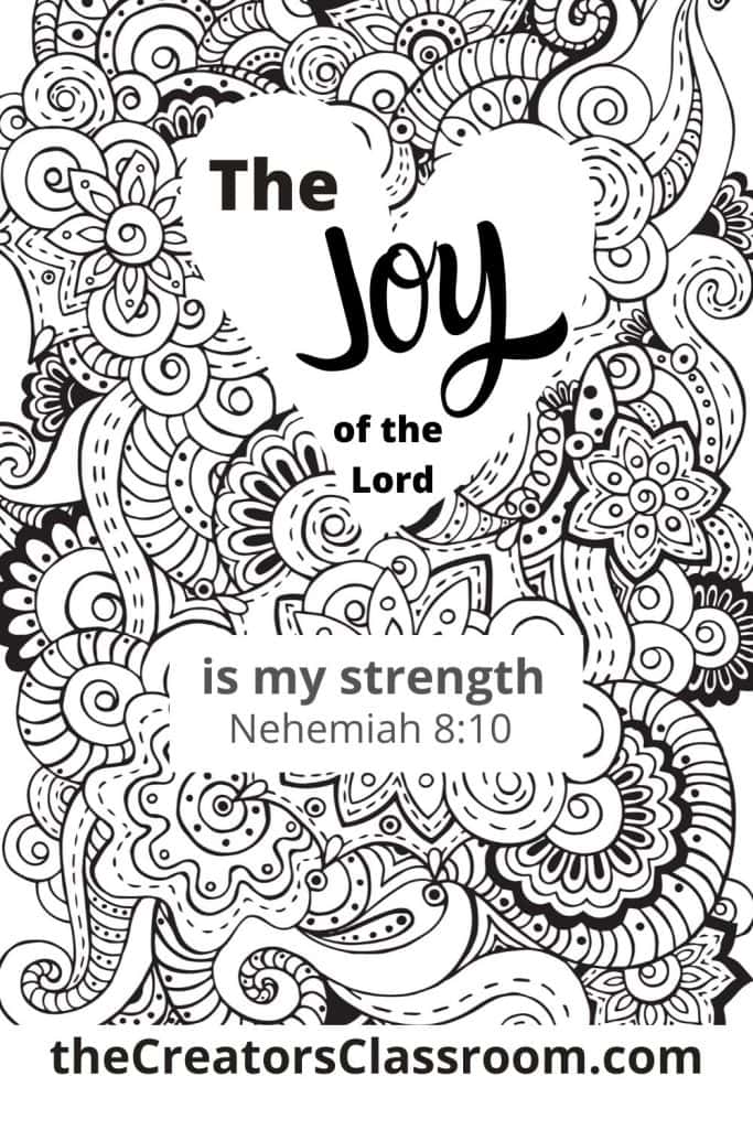 Free faith coloring pages for adults to give you joy â the creators classroom