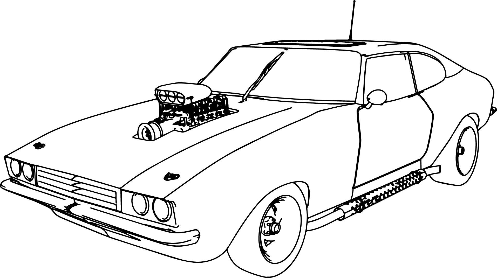 Coloring pages muscle car coloring pages for adults