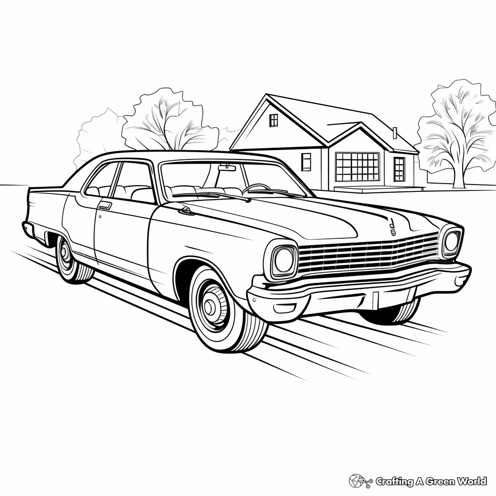 Car for adults coloring pages