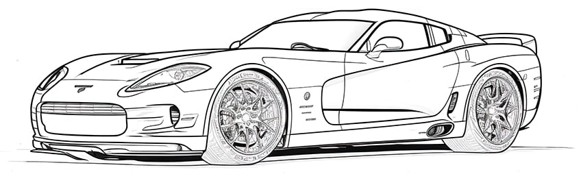 Car coloring pages