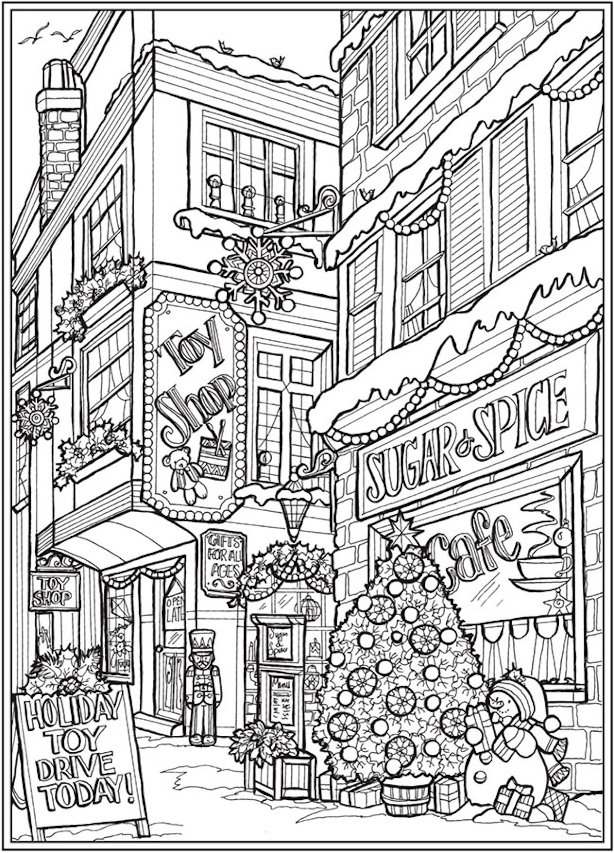 Free christmas coloring pages