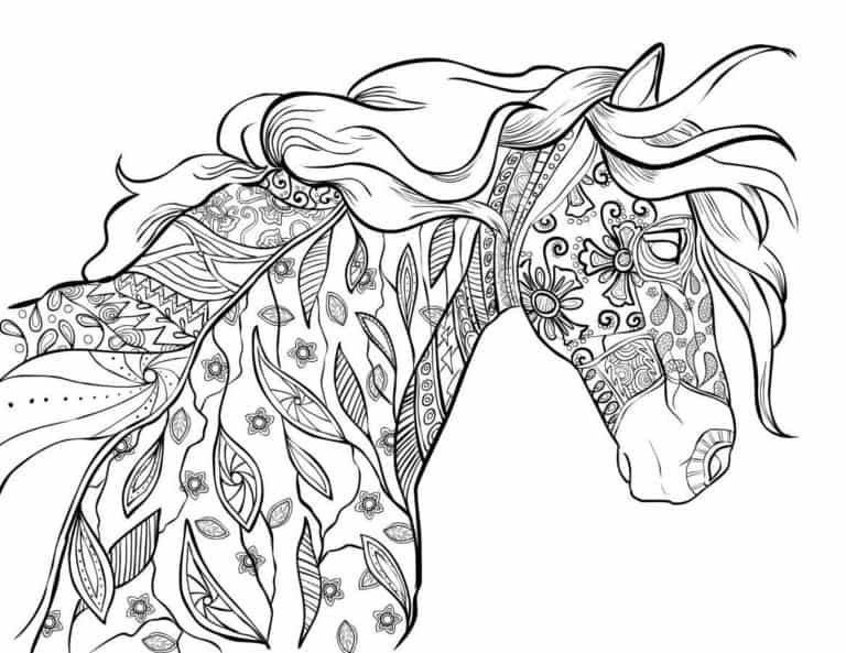 Free horse coloring pages for adults kids horse coloring pages horse coloring books horse coloring