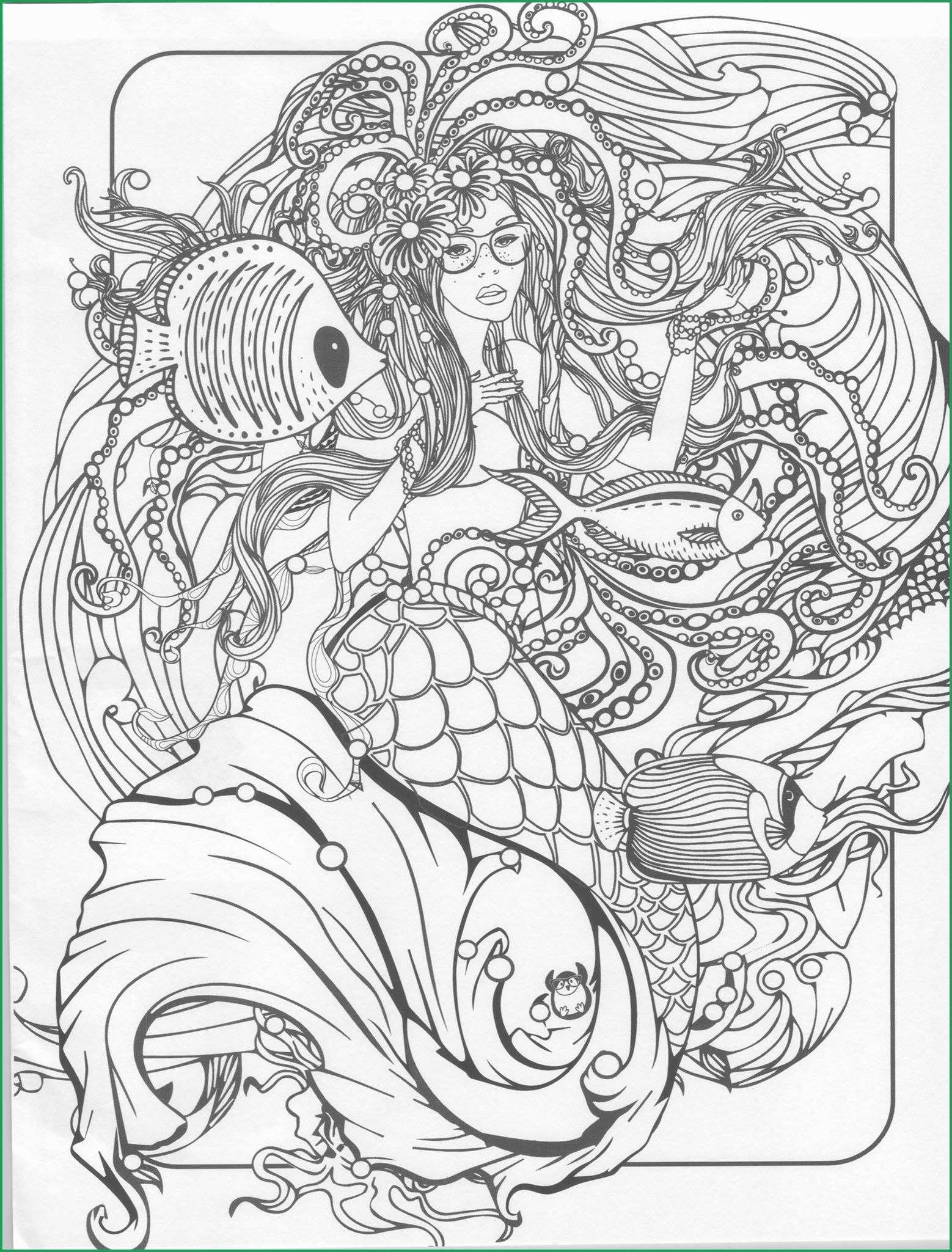 Mermaids coloring book