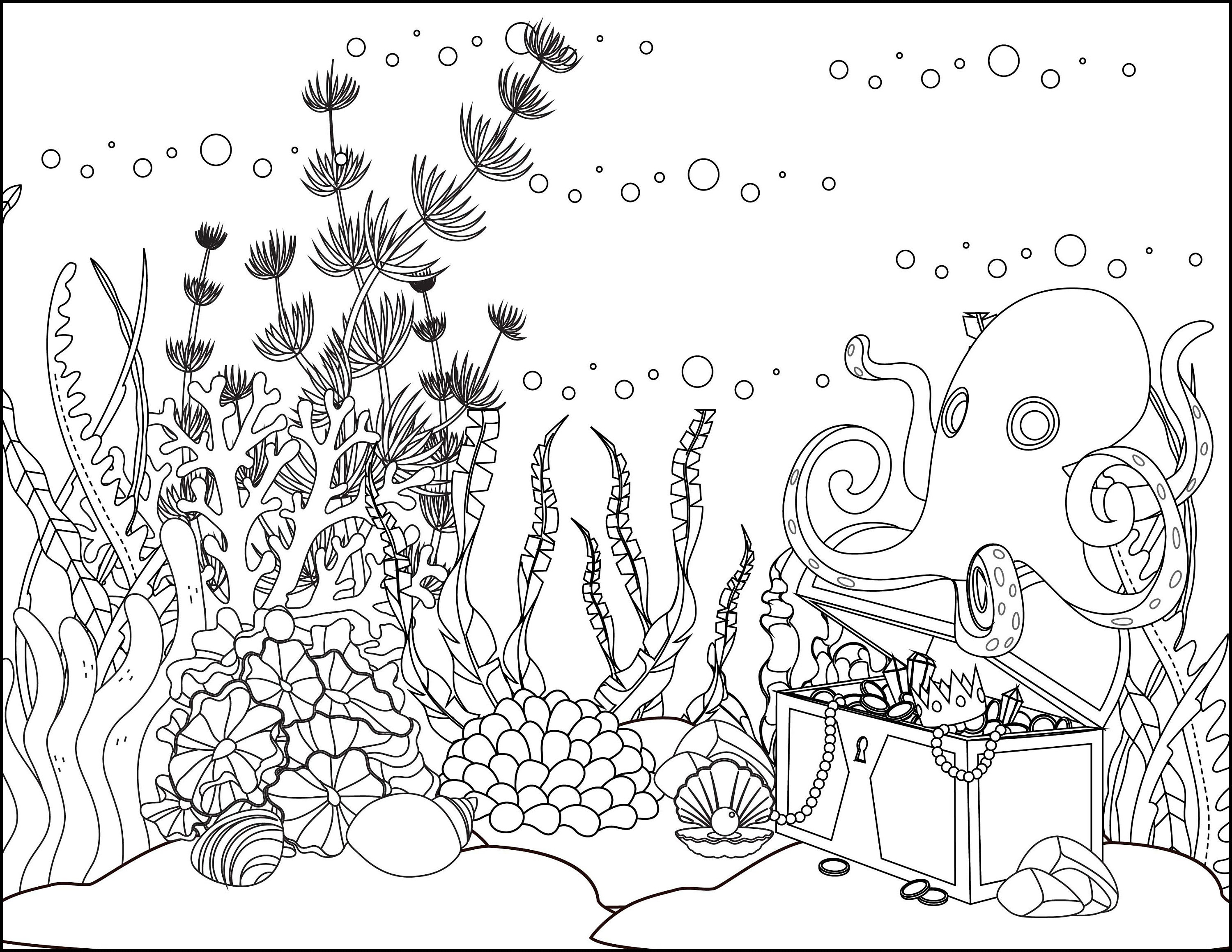 Ocean coloring pages