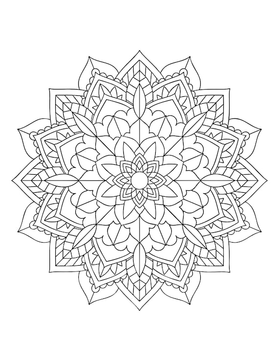 Buy mandala coloring pages adult coloring sheet printable coloring page grown up coloring printable art color anti