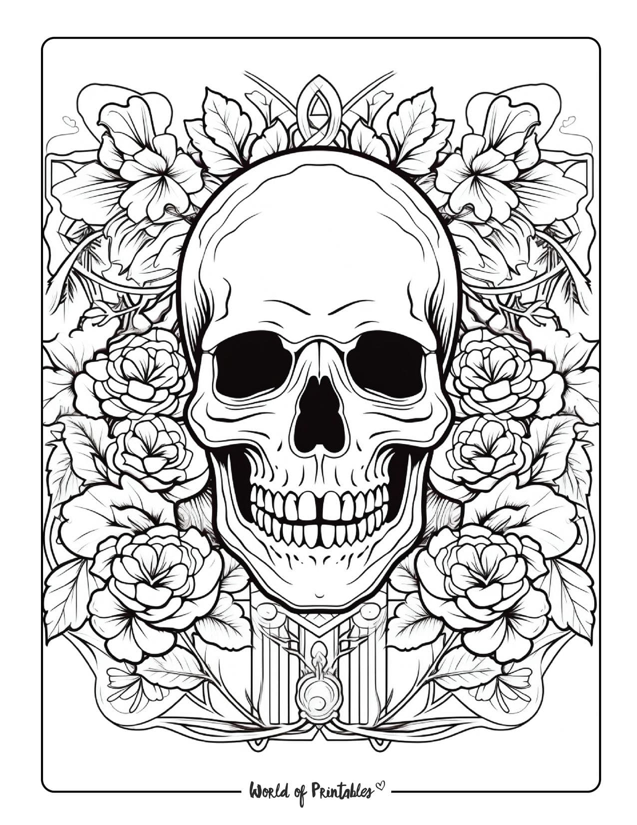 Skull coloring pages