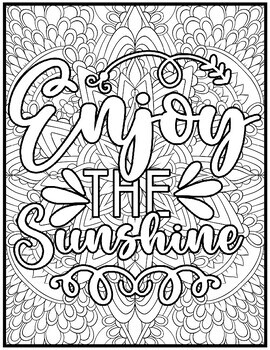 Happy summer coloring pages mindfulness summer coloring sheets quotes