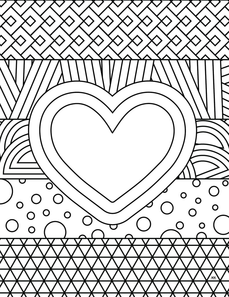 Valentines day coloring pages