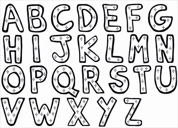 Alphabet coloring pages